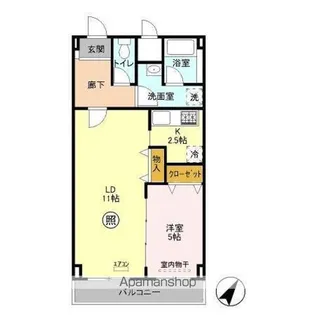 グラッツィア新千葉【2階】の間取り