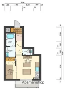 SAYAあすと長町【102号室】の間取り