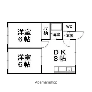 蘭ハイツ【2階】の間取り