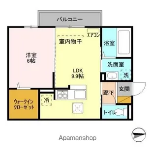 ALWAYS FRIENDLY 学園南【1階】の間取り