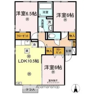 グリーンハイム A棟【1階】の間取り