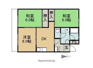 長野県長野市箱清水2丁目【マンション】の間取り