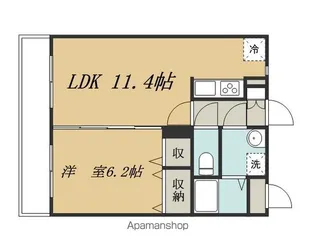 サンシャイン【202号室】の間取り