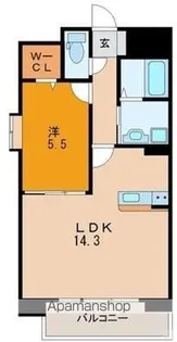 アンクレージュ菊陽【3階】の間取り