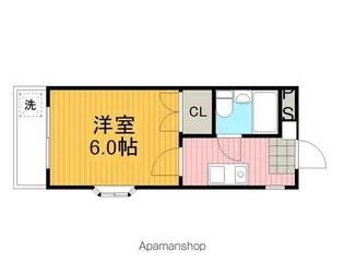 シャンプル井上【206号室】の間取り