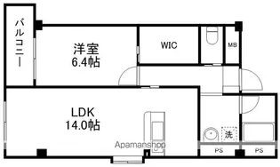エトワール中央インター【6階】の間取り