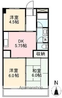 ヤマダビル【2階】の間取り