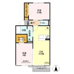 ヴァンヴェール【1階】の間取り