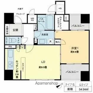 ベレーサ鶴舞公園【11階】の間取り