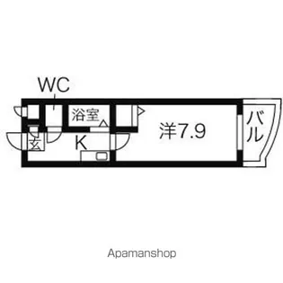 パックス荒畑【4-B号室】の間取り