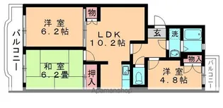 クレールアマノ(SB)【205号室】の間取り