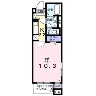 リズミン【2階】の間取り
