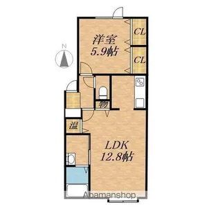グラシアス新町【1階】の間取り