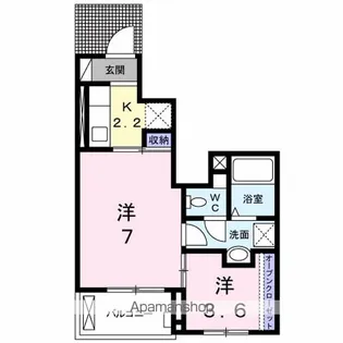 マリーアンジュⅡ B【1階】の間取り