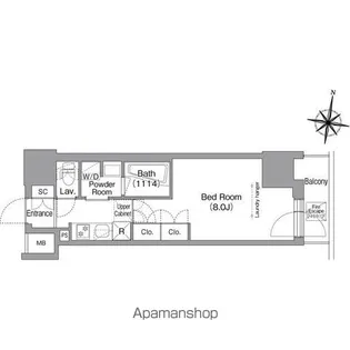 コンフォリア南品川【9階】の間取り