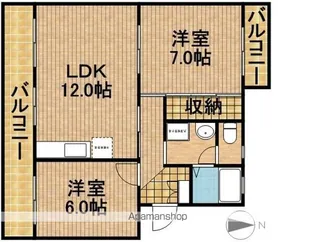 クレール21Ⅱ【2階】の間取り