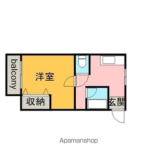 メゾンベール上田Ⅱ【103号室】の間取り