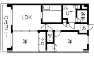 パグーロ東平尾【8階】の間取り