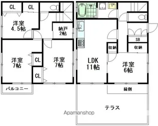 メゾネット西荻【A号室】の間取り