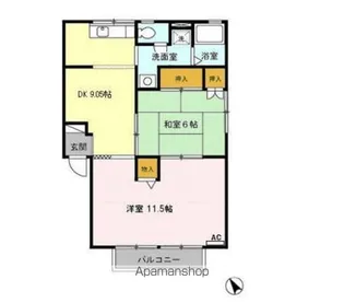 セジュールマエダ I【2階】の間取り