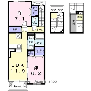 アビタシオン【3階】の間取り