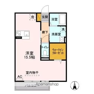 ロジュマン デラッセ【2階】の間取り