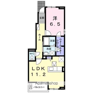 ブライトガーデン葵Ⅱ【1階】の間取り