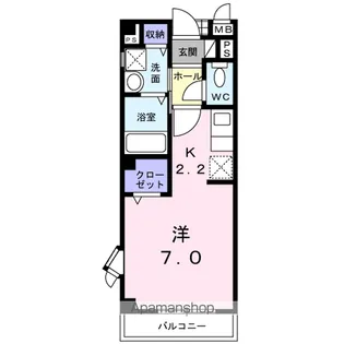 ロ-レル黒田【2階】の間取り