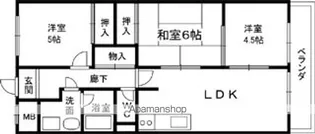 セブンコートなかの【103号室】の間取り