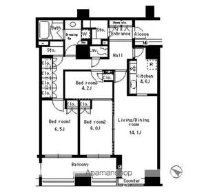 パークアクシス日本橋ステージ【4階】の間取り