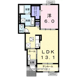 ドメーヌ・M【1階】の間取り