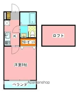 メルローズプレイスⅡ【2階】の間取り