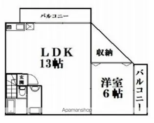 ソフテイル【201号室】の間取り