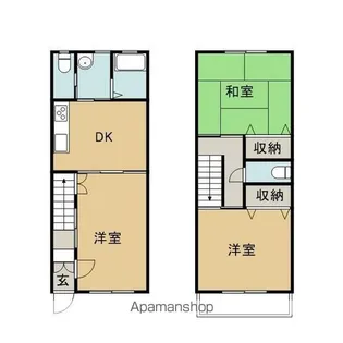 00コーポ【1階】の間取り