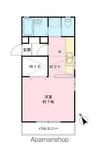 シティハイム B棟【103号室号室】の間取り