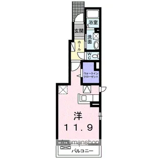 プレジール【1階】の間取り