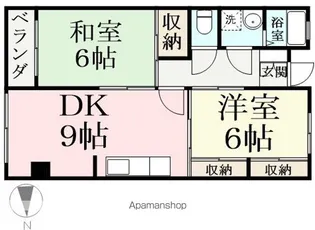 コーポサンクレスト【306号室】の間取り
