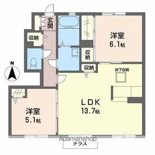 エルドラド凌【1階】の間取り