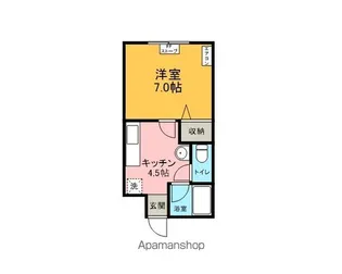 メゾンウエスト【204号室】の間取り