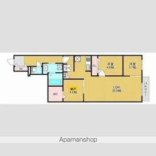 the residence 南平岸【313号室】の間取り