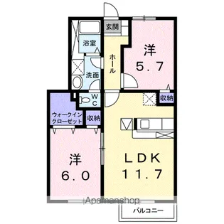 サン サン ハウス 1【1階】の間取り
