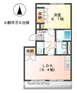 プラン シエル【2階】の間取り