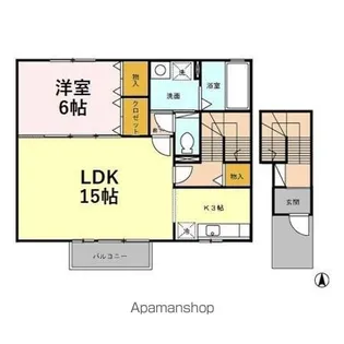 リュシオル B【2階】の間取り