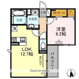 CLASHIST UMEKITA(クラシスト ウメキタ)【301号室】の間取り