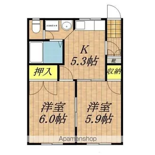 フレグランスベルワン【102号室】の間取り