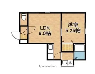 ドゥ・スマイル【102号室】の間取り
