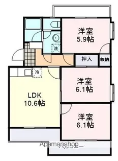 エクセルシオールⅡ【3階】の間取り