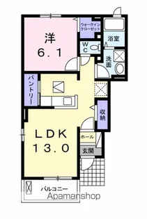 フラーヴ【1階】の間取り