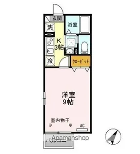 リビングカメリア AB【1階】の間取り