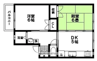 クリエイティブ若林【101号室】の間取り